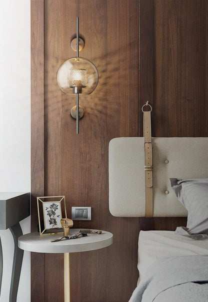 Contemporary Glass Wall Light – Sphere & Capsule