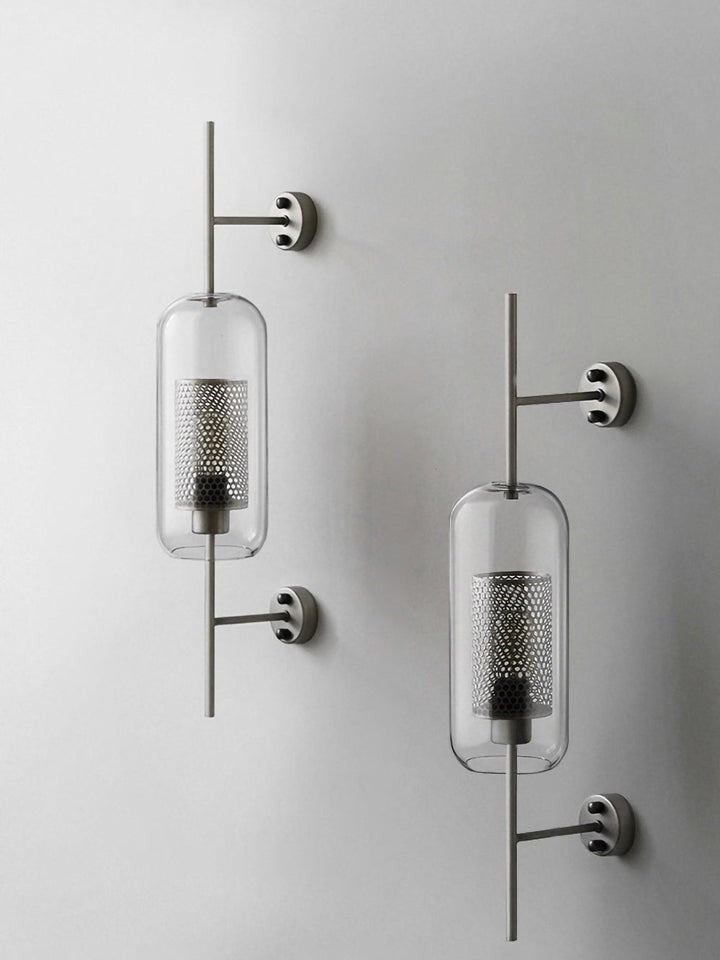 Contemporary Glass Wall Light – Sphere & Capsule
