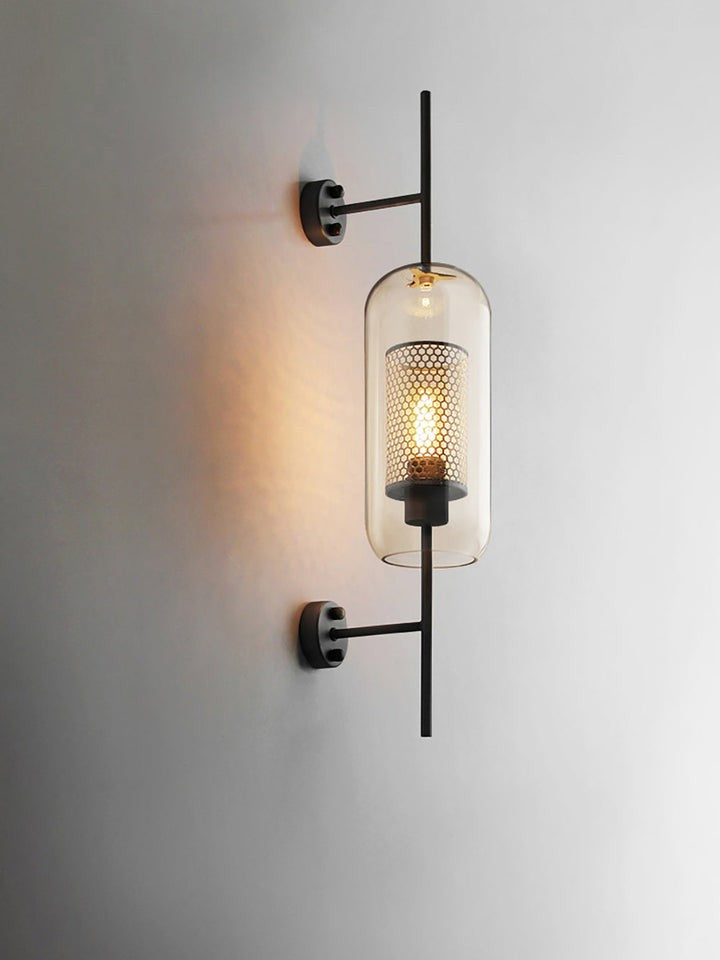 Contemporary Glass Wall Light – Sphere & Capsule