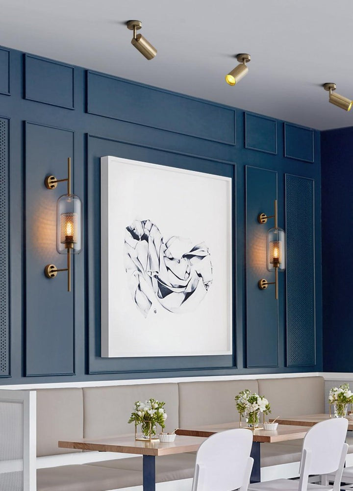 Contemporary Glass Wall Light – Sphere & Capsule
