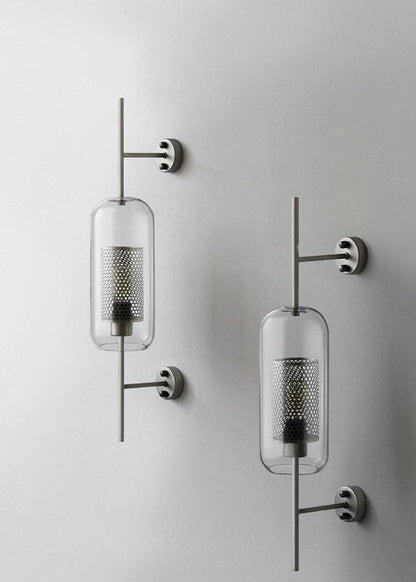 Contemporary Glass Wall Light – Sphere & Capsule