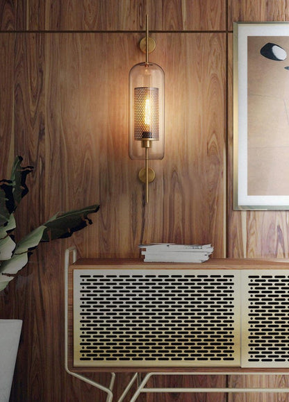 Contemporary Glass Wall Light – Sphere & Capsule