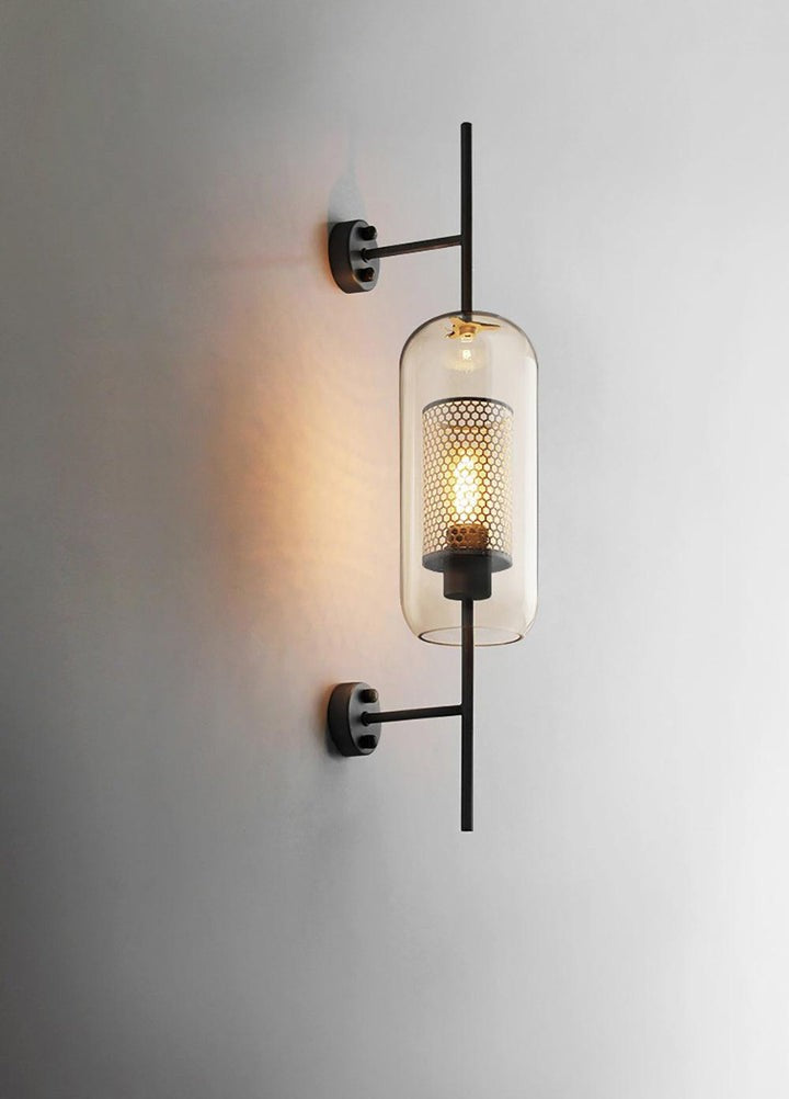 Contemporary Glass Wall Light – Sphere & Capsule