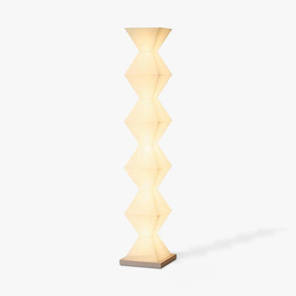Contemporary Stainless Steel &amp; Glass LED Floor Lamp