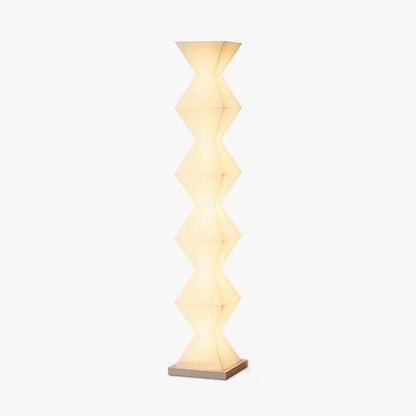 Contemporary Stainless Steel &amp; Glass LED Floor Lamp