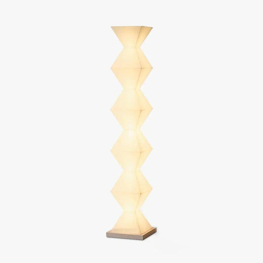 Contemporary Stainless Steel &amp; Glass LED Floor Lamp