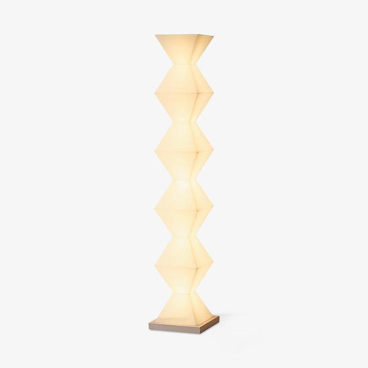 Contemporary Stainless Steel &amp; Glass LED Floor Lamp