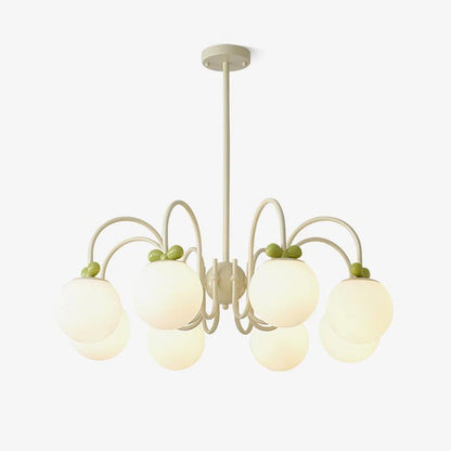 Cream Cherry Multi-Arm Ceiling Chandelier