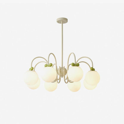 Cream Cherry Multi-Arm Ceiling Chandelier