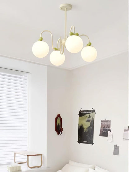 Cream Cherry Multi-Arm Ceiling Chandelier