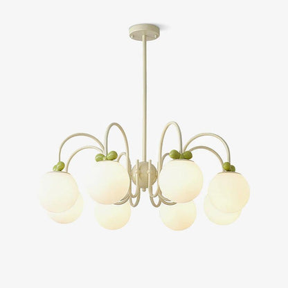 Cream Cherry Multi-Arm Ceiling Chandelier