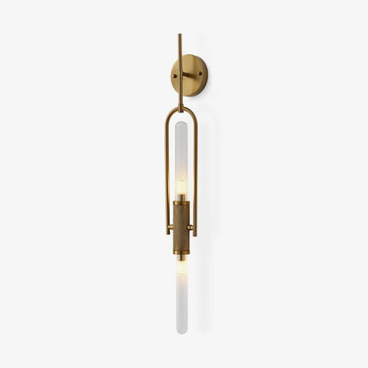 Curved Arm Glass Wall Sconce