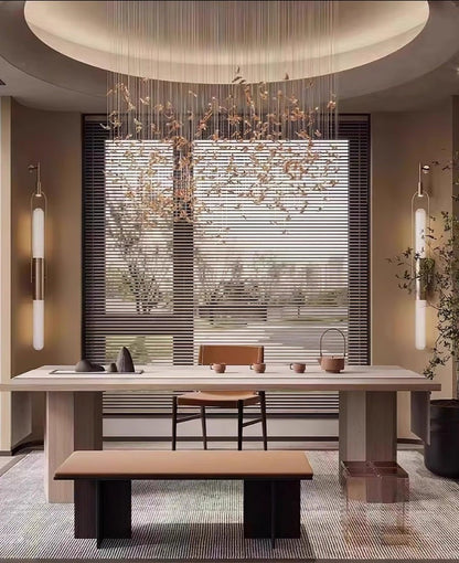 Curved Arm Glass Wall Sconce