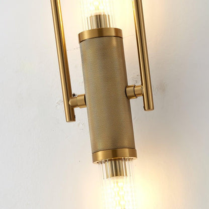 Curved Arm Glass Wall Sconce
