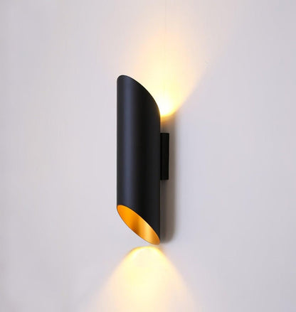 Diagonal Cylinder LED Wall Sconce