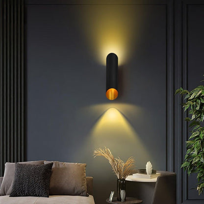 Diagonal Cylinder LED Wall Sconce