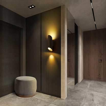 Diagonal Cylinder LED Wall Sconce