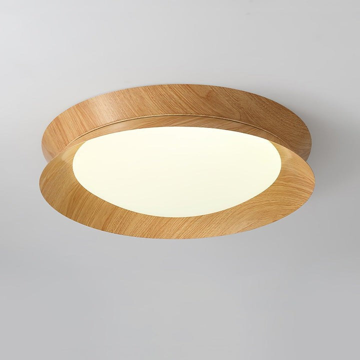 Double Half-Round LED Flush Ceiling Light