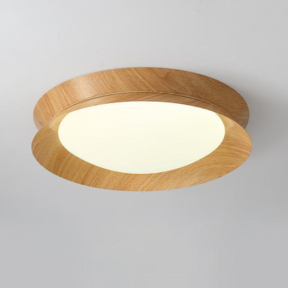 Double Half-Round LED Flush Ceiling Light