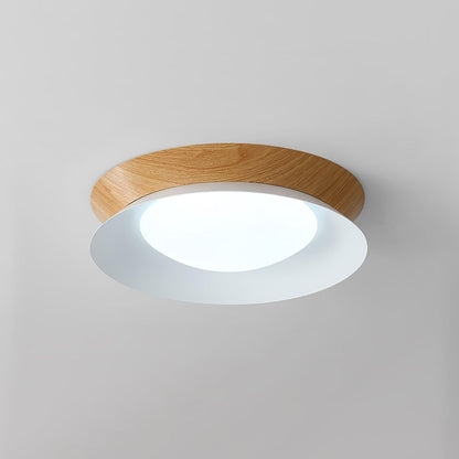 Double Half-Round LED Flush Ceiling Light