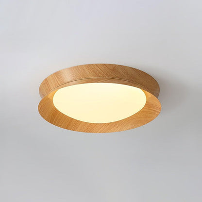 Double Half-Round LED Flush Ceiling Light
