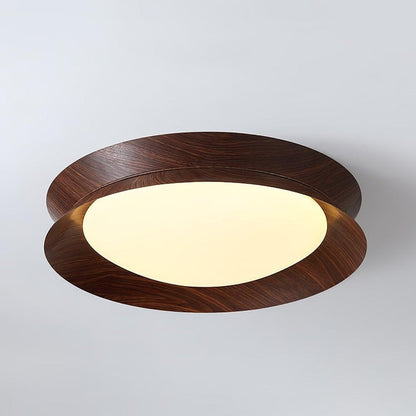 Double Half-Round LED Flush Ceiling Light