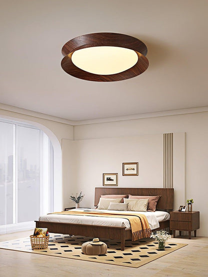 Double Half-Round LED Flush Ceiling Light