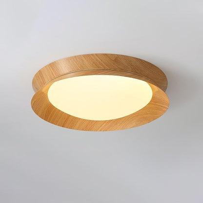 Double Half-Round LED Flush Ceiling Light