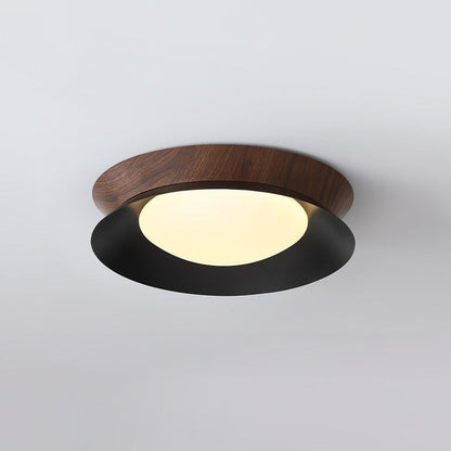 Double Half-Round LED Flush Ceiling Light