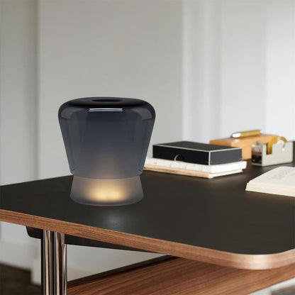 Dual-Layer Mouth-Blown Glass LED Table Lamp
