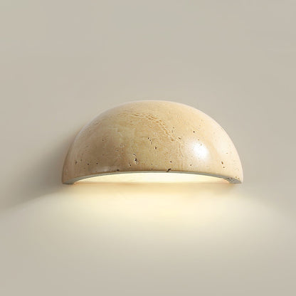 Dusk Glow Travertine Wall Sconce
