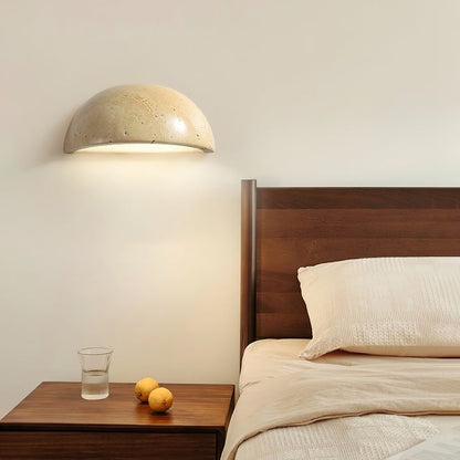 Dusk Glow Travertine Wall Sconce