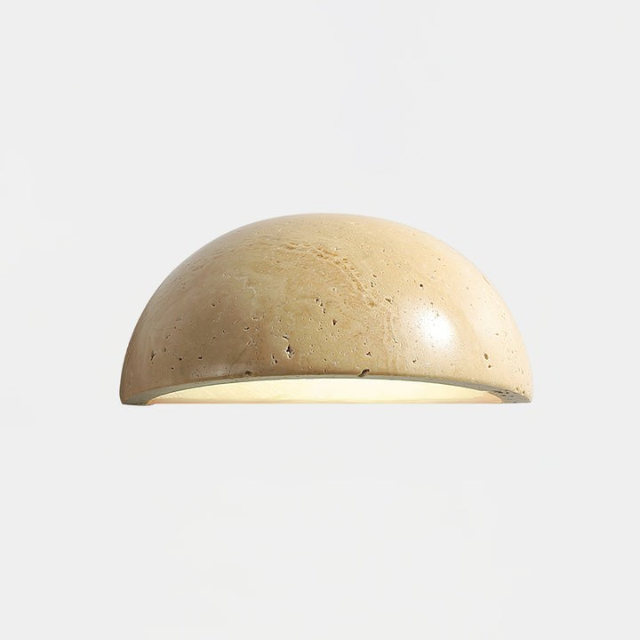 Dusk Glow Travertine Wall Sconce