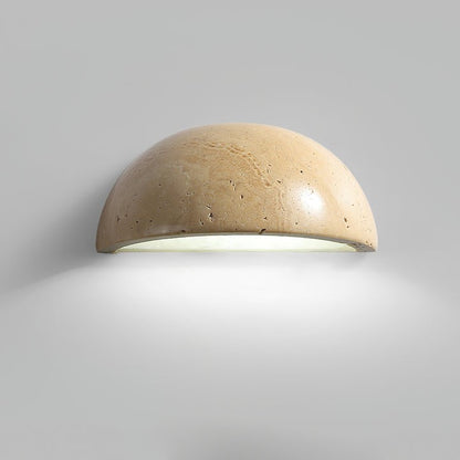 Dusk Glow Travertine Wall Sconce