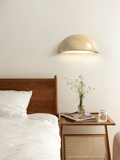 Dusk Glow Travertine Wall Sconce