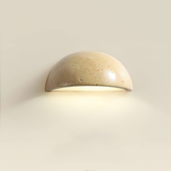 Dusk Glow Travertine Wall Sconce