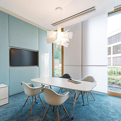Dynamic Geometric Web Pendant Light