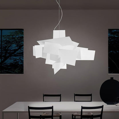 Dynamic Geometric Web Pendant Light