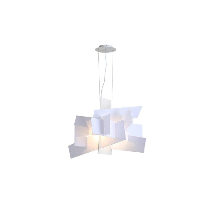 Dynamic Geometric Web Pendant Light