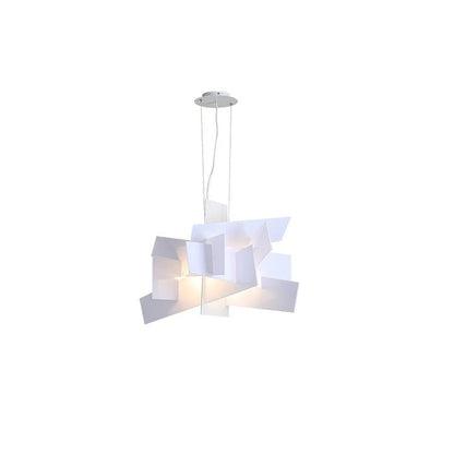 Dynamic Geometric Web Pendant Light