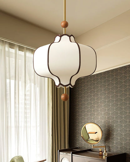 Elegant Fabric Lantern Pendant Light