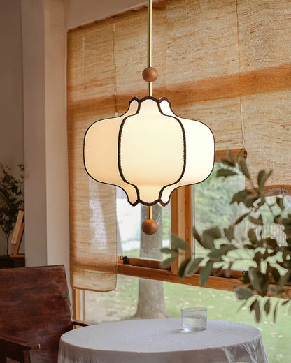 Elegant Fabric Lantern Pendant Light