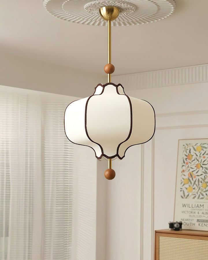 Elegant Fabric Lantern Pendant Light