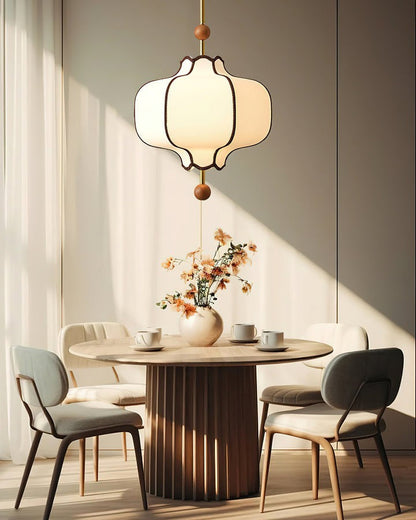 Elegant Fabric Lantern Pendant Light