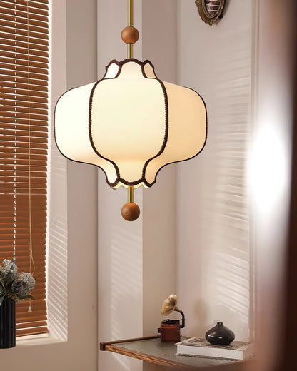 Elegant Fabric Lantern Pendant Light