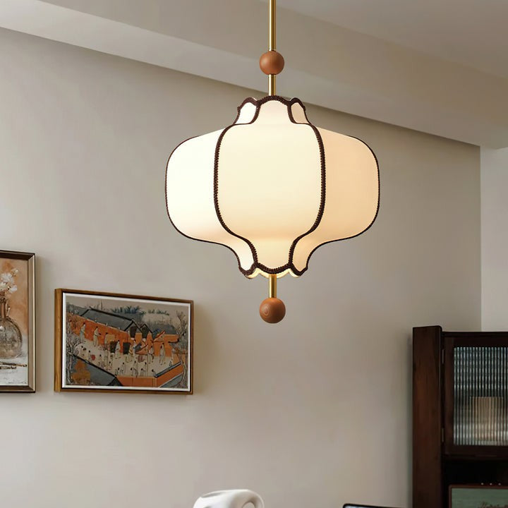 Elegant Fabric Lantern Pendant Light