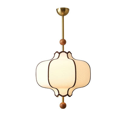 Elegant Fabric Lantern Pendant Light