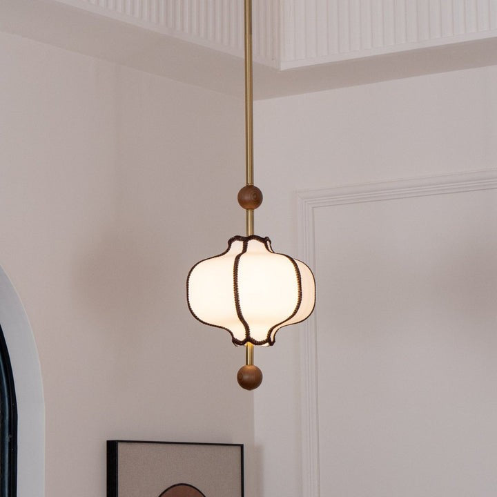 Elegant Fabric Lantern Pendant Light