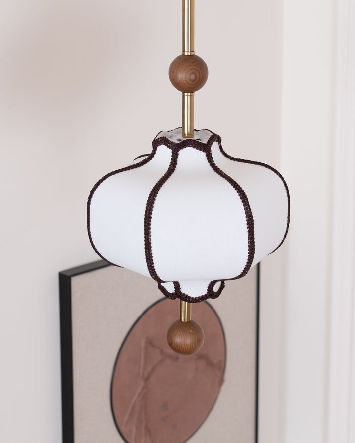 Elegant Fabric Lantern Pendant Light