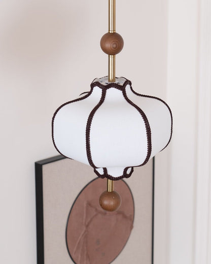 Elegant Fabric Lantern Pendant Light